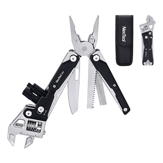 NexTool Adjustable Wrench W4 Multi-Tool Pliers 11 Functions with Pouch