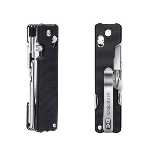 NexTool Knight K30 Sandvik 14C28N Axis-Lock Folding Knife Multi-Tool 11 Functions with S2 Bit Kit