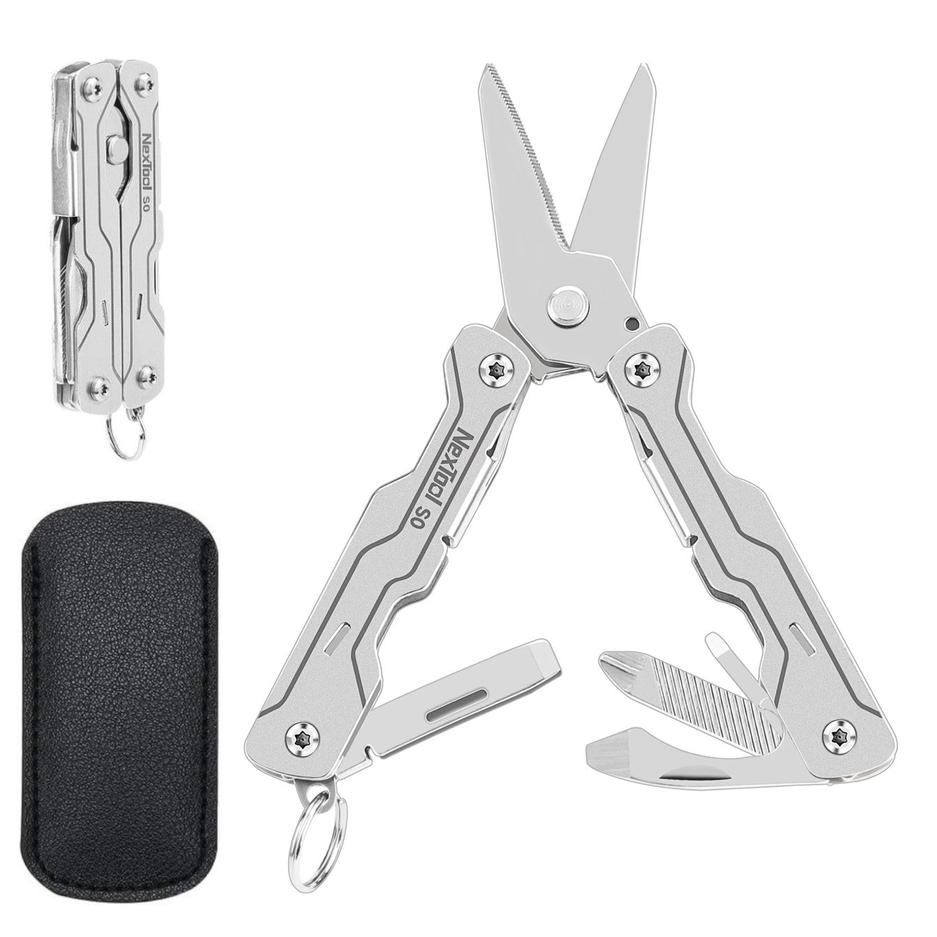 NexTool Micro Sailor Scissors S0 Bladeless Slim Keychain Multi-Tool 8 Functions NE20417
