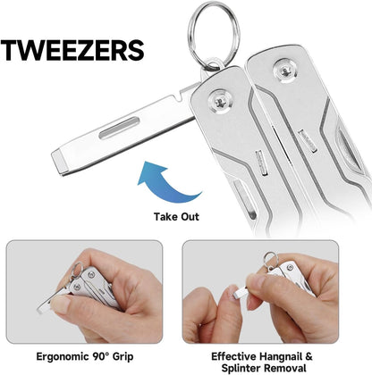 NexTool Micro Sailor Scissors S0 Bladeless Slim Keychain Multi-Tool 8 Functions NE20417