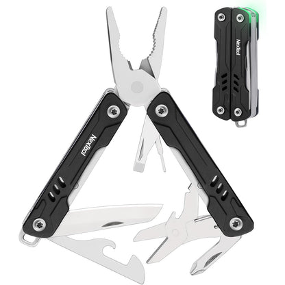 NexTool Mini Sailor S11 Black Compact Multi-Tool with 11 Functions (Updated Version)