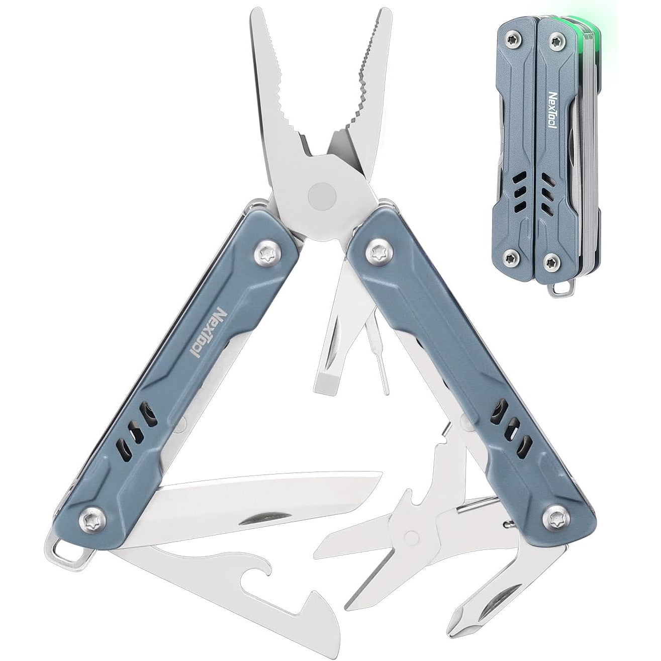 NexTool Mini Sailor S11 Blue Compact Multi-Tool with 11 Functions (Updated Version)