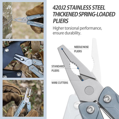 NexTool Mini Sailor S11 Blue Compact Multi-Tool with 11 Functions (Updated Version)