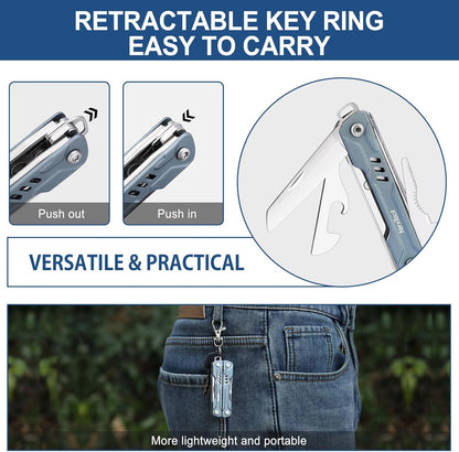 NexTool Mini Sailor S11 Blue Compact Multi-Tool with 11 Functions (Updated Version)