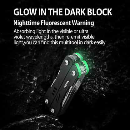 NexTool Mini Sailor S11 Black Compact Multi-Tool with 11 Functions (Updated Version)