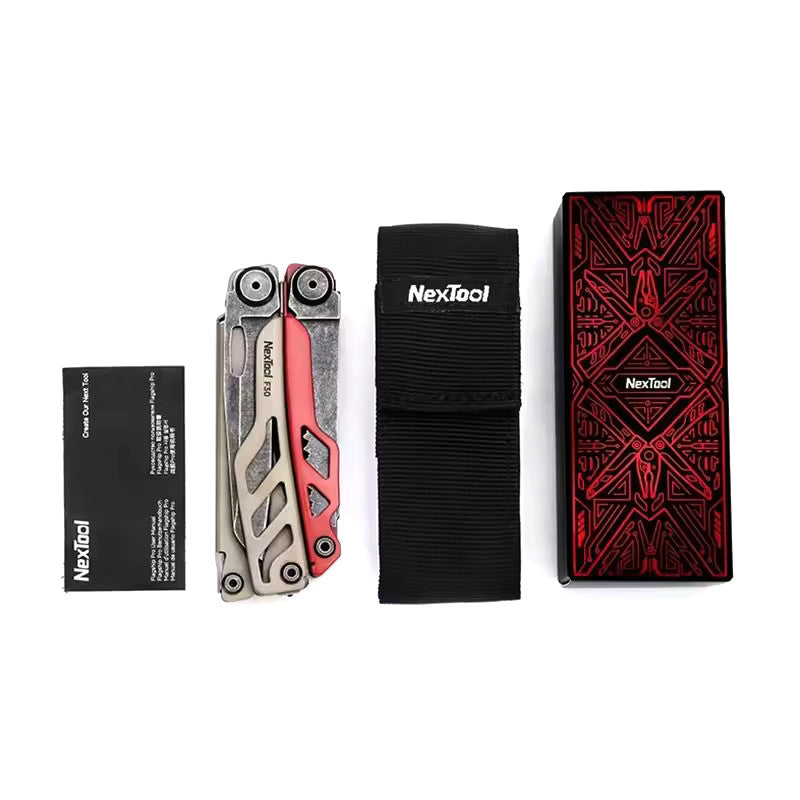 NexTool Flagship Pro F30 Hazelnut / Coral Stonewashed Multi-Tool 16 Functions with Nylon Pouch