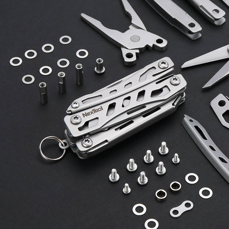 NexTool Mini Flagship Silver Compact Multi-Tool with 10 Functions (Updated version)