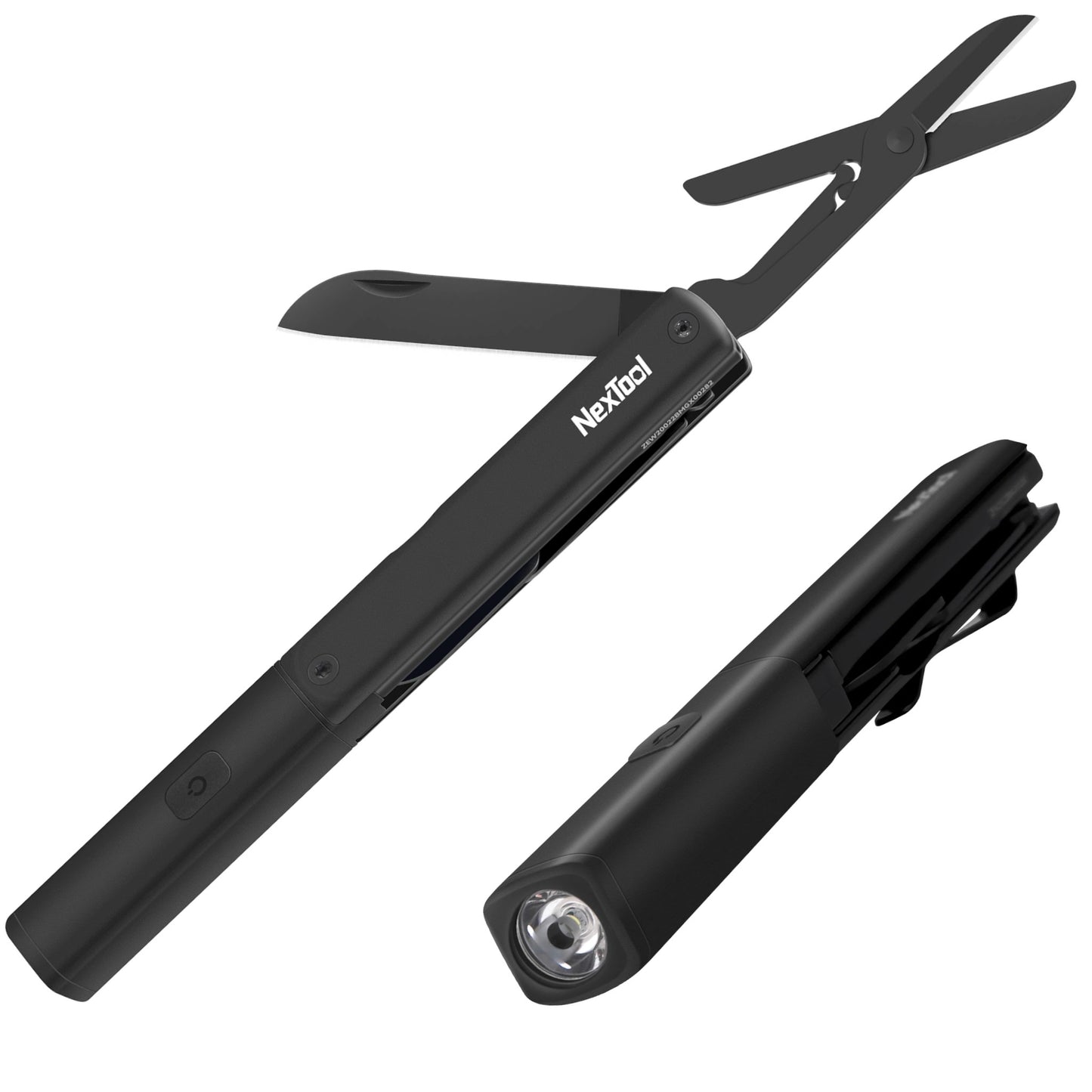 NexTool 65LM USB-C Aluminium Flashlight Multi-Tool with Knife and Scissors