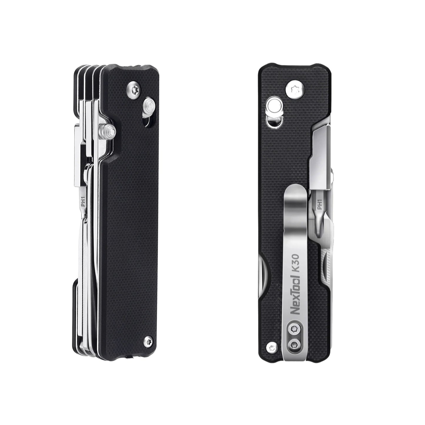 NexTool Knight K30 Sandvik 14C28N Axis-Lock Folding Knife Multi-Tool 11 Functions with S2 Bit Kit