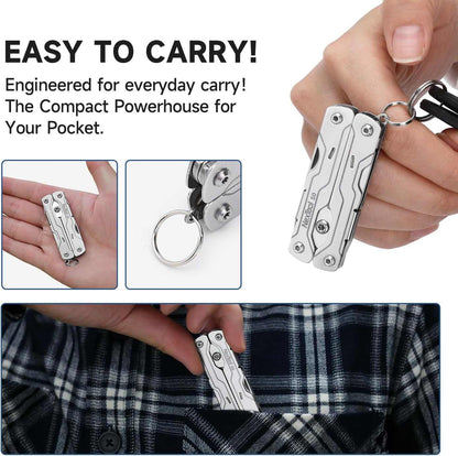 NexTool Micro Sailor Scissors S0 Bladeless Slim Keychain Multi-Tool 8 Functions NE20417