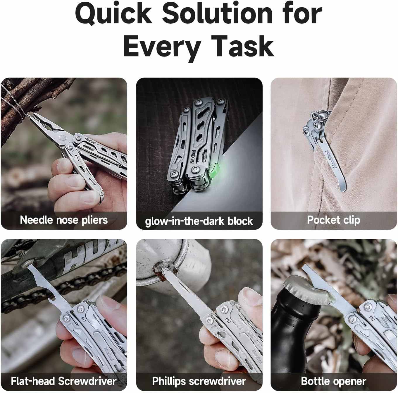 NexTool Mini Flagship F12 Compact Multi-Tool with 13 Functions NE20410