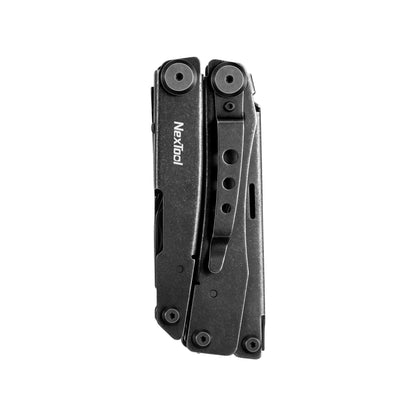 NexTool Flagship Pro Black Stonewashed Multi-Tool 16 Functions with Nylon Pouch